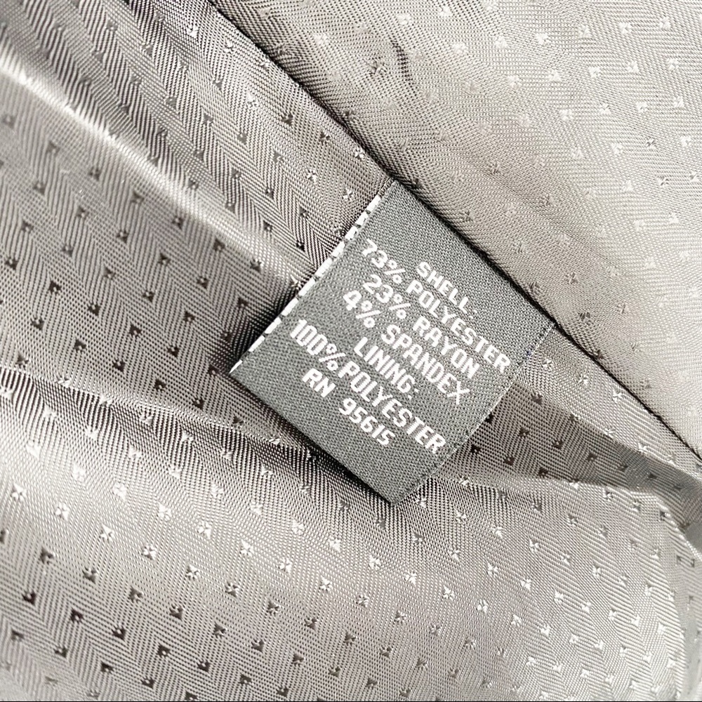 Rafaella Button Front Fitted Gray Jacket Size 6 - Picture 5 of 5